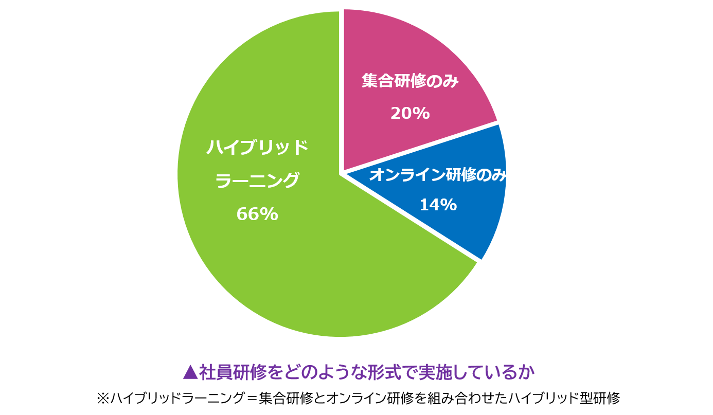 社員研修の実施グラフ